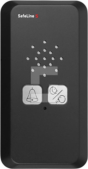 SafeLine MX3+, design for utenpåliggende montering, i mørk mattert svart med piktogramlinser (1)