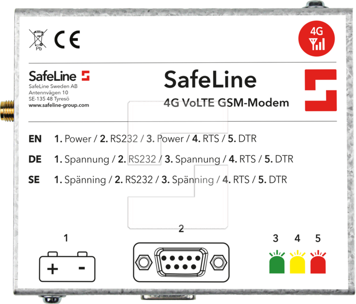 Modem 4G SafeLine SLCC GSM