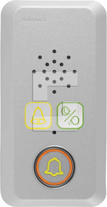 SafeLine MX3+ – Overflademonteret design, piktogrammer & knap (1)