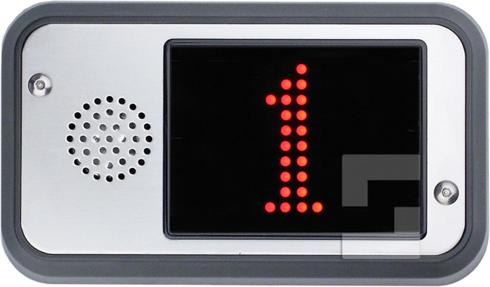 Etageindikator FD4-CAN, overflademonteret med højttaler (rødt display) (1)
