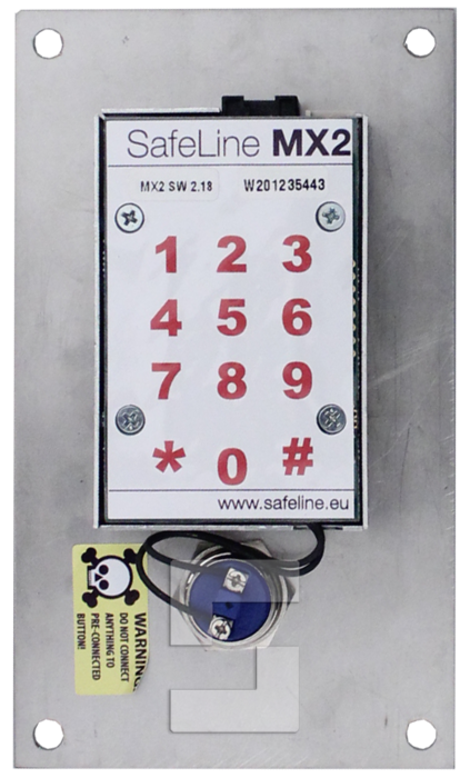 SafeLine MX2 avec bouton d'alarme en cas d'urgence (encastré). (2)