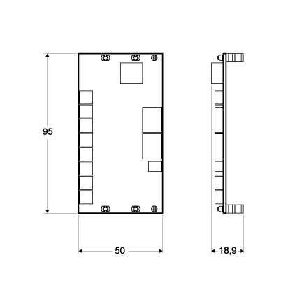 CAN-Leiterplatte, 8 Ein-/Ausgänge, JST-Verbindung