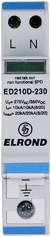 ED210, overspanningsbeveiliging voor 230 V