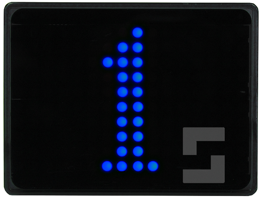 Etagedisplay FD4 (Blauw display)