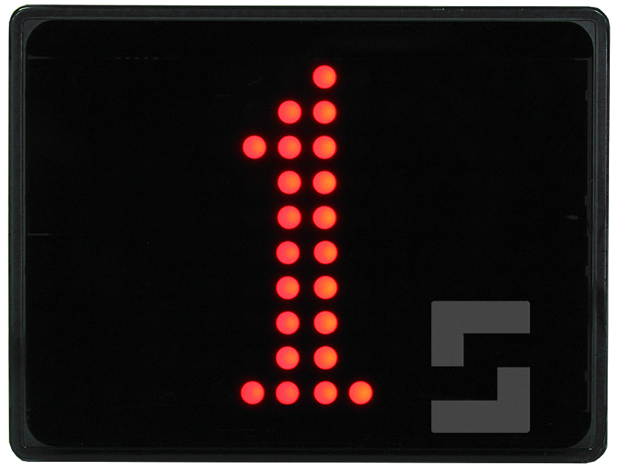 Etageindikator FD4 (Rødt display)