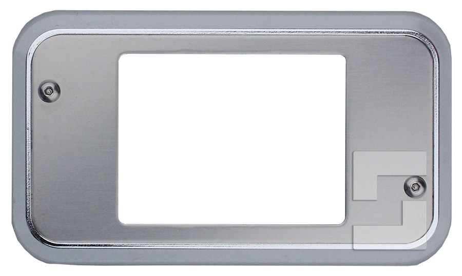 SafeLine FD4 front plate with chrome frame