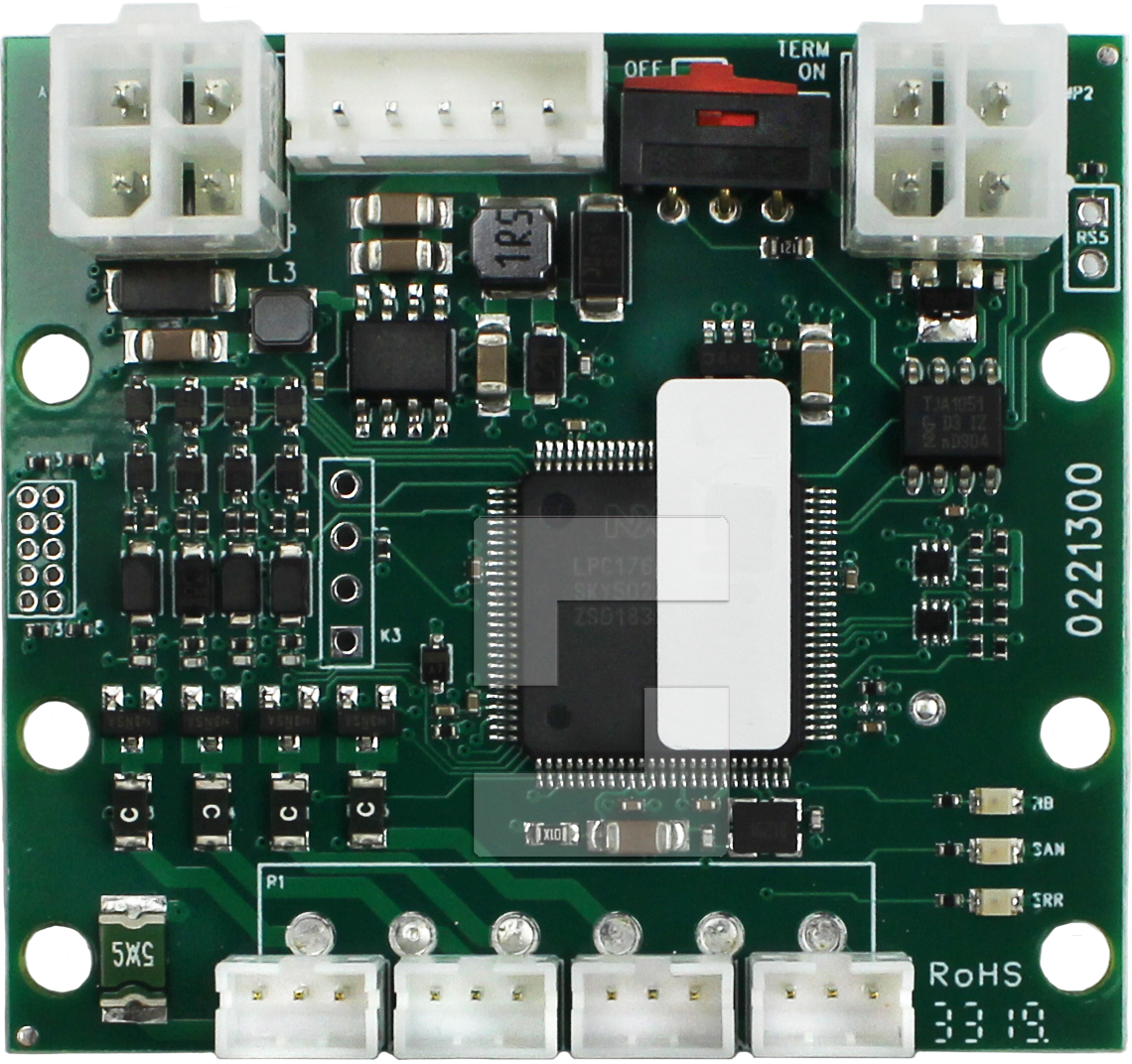 CAN board, 4 in-/outputs, JST connector