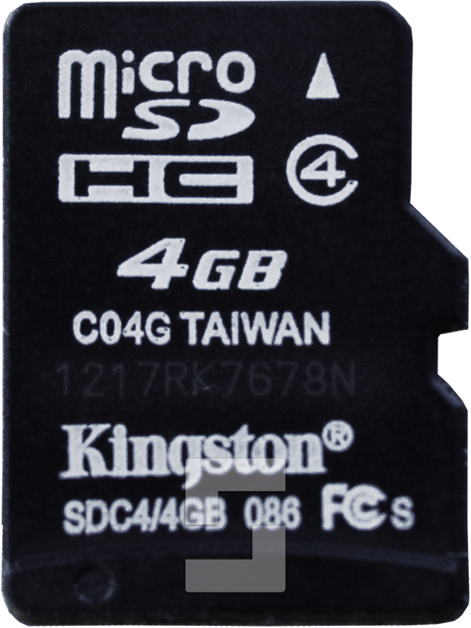 Micro-SD -kortti EVAC, 4 GB, EN