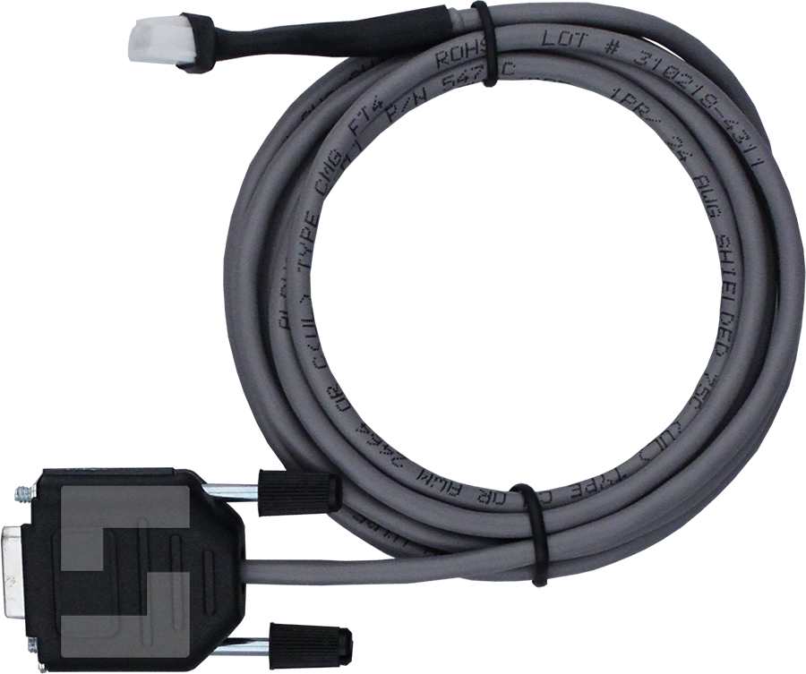 Programming cable, 2 m, with lock