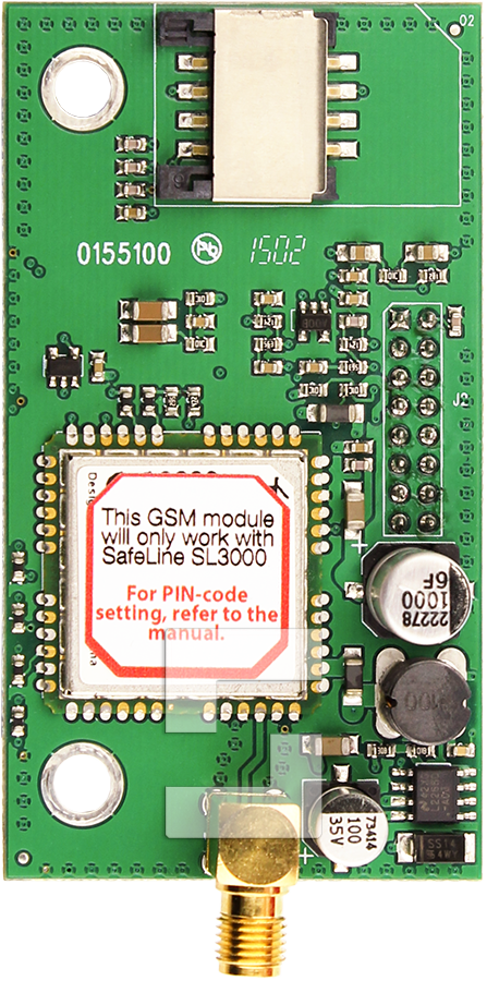 SafeLine 3000 GSM 2G-kort