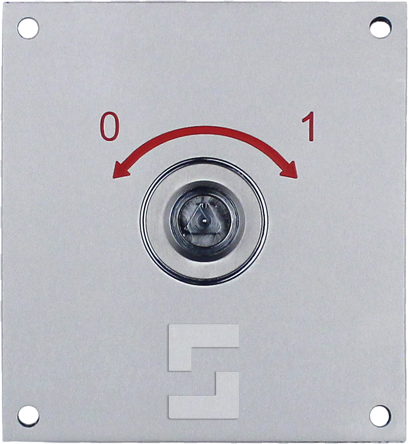 SafeLine SL6+ FIRE key switch, flush mounting