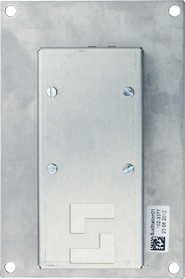 SL6-Fahrkorbsprechstelle mit LED-Notbeleuchtung, Einbaumontage