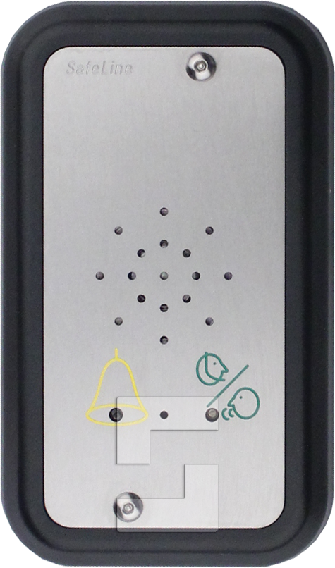 SafeLine SL6 voice station, surface mounting with LED pictograms