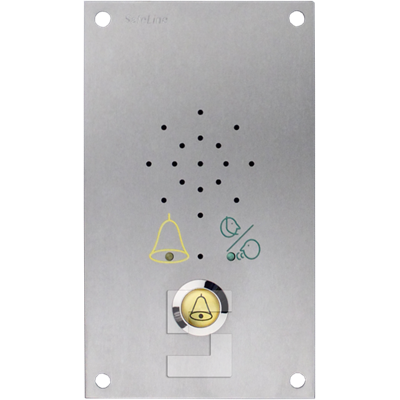 SafeLine MX2, flush mounting with LED pictograms & alarm button