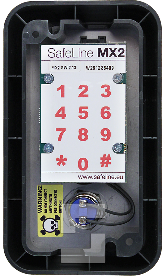 SafeLine MX2 med nødalarmknapp (overflatemontert)