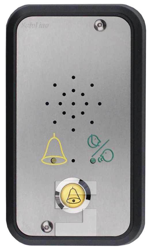 SafeLine MX2, utanpåliggande montering med LED-piktogram & larmknapp