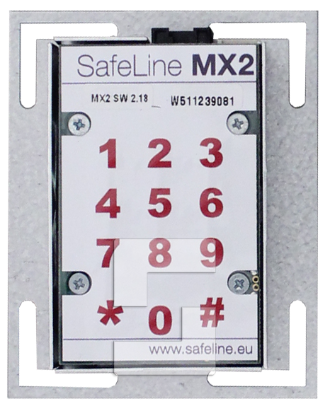 SafeLine MX2, COP Montage hinter dem Fahrkorbbedienfeld