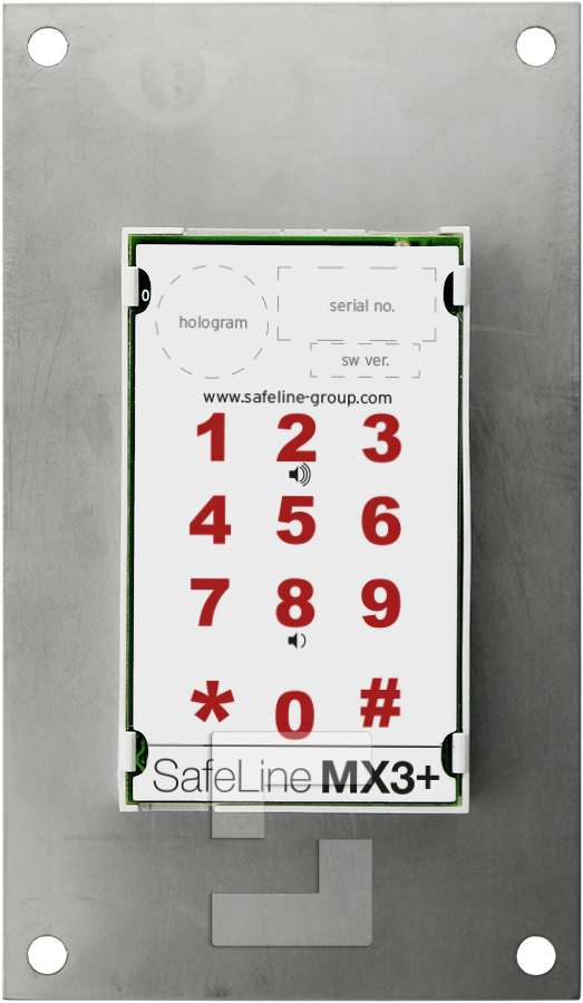 SafeLine MX3+, Innfelt montering