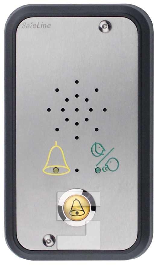 SafeLine 3000-elevatorstolenhed med nødsignalknap (overflademonteret)