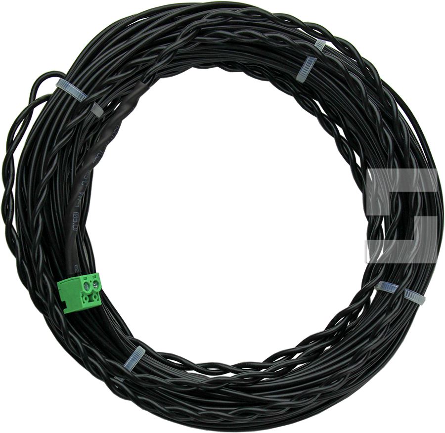 Inductieve lus-kabel met tweepolige connector