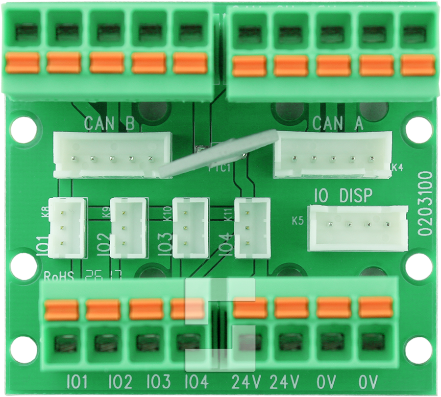 CANopen-Lift connection board, 6 in-/outputs