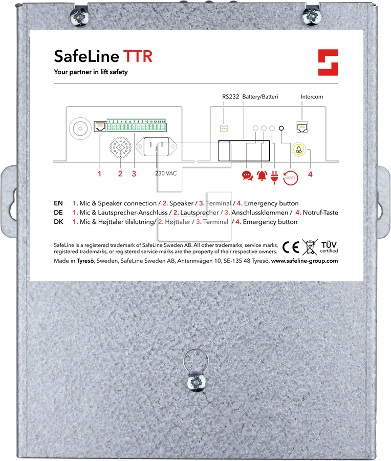 SafeLine TTR PSTN