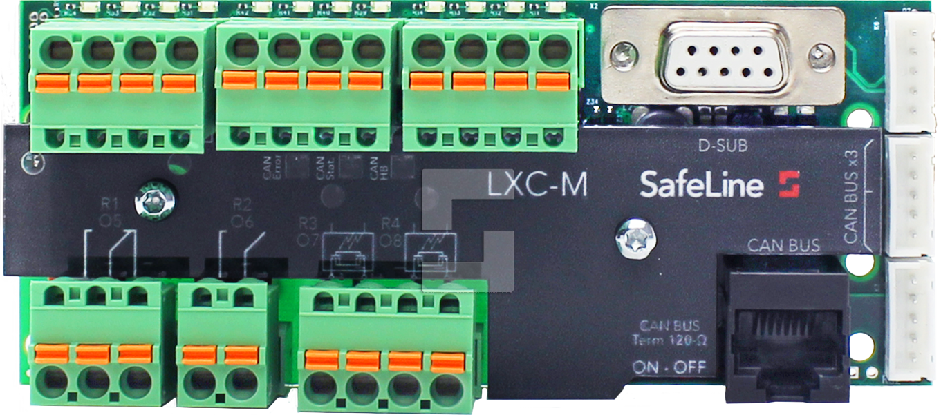 SafeLine LXC mini, CPU voor op het kooidak – CANopen Lift