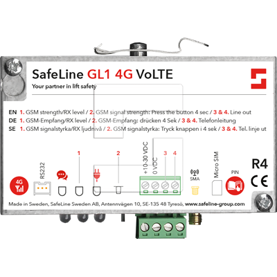 SafeLine GL1 passerelle GSM 4G