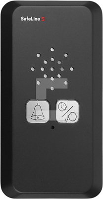 SafeLine MX3+, surface mount design in dark matter black with pictogram lenses (1)