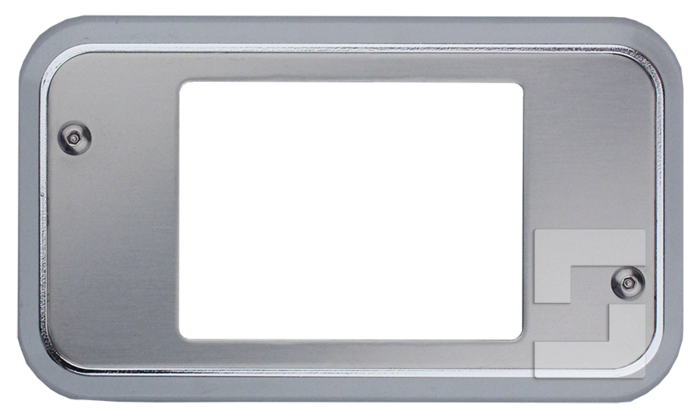 SafeLine FD4 front plate with chrome frame (1)