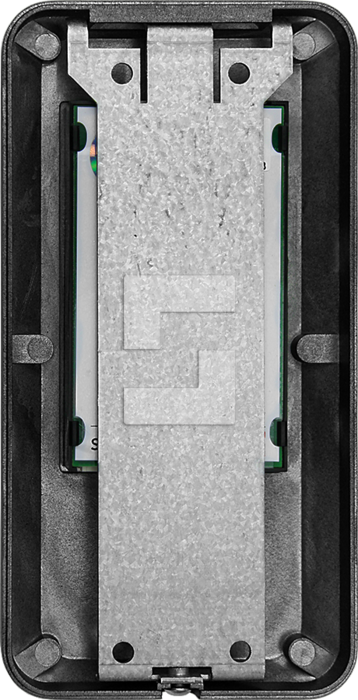 SafeLine MX3+, surface mount design in dark matter black with pictogram lenses (2)