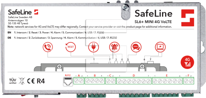 SafeLine SL6+ Mini 4G VoLTE