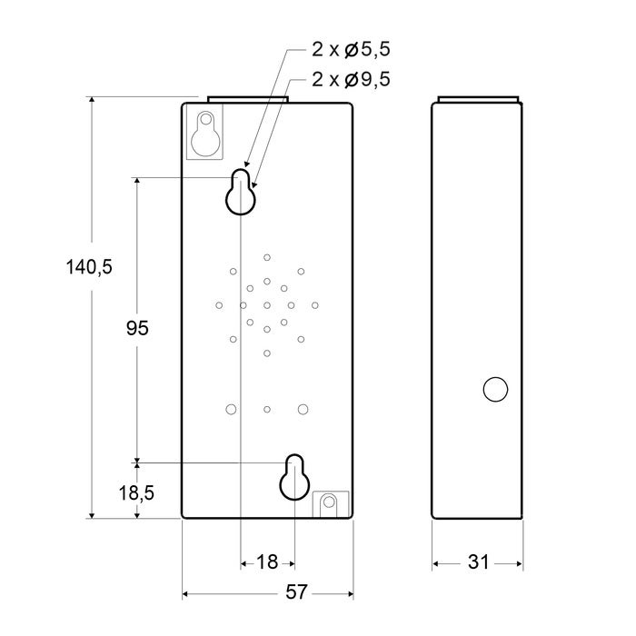 Poste à fréquence vocale SL6 pour dessus de cabine/puits d'ascenseur (3)