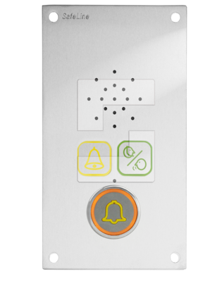 Talestasjon SafeLine SL6, innfelt montering med piktogramlinser og knapp med LED-lys. (1)