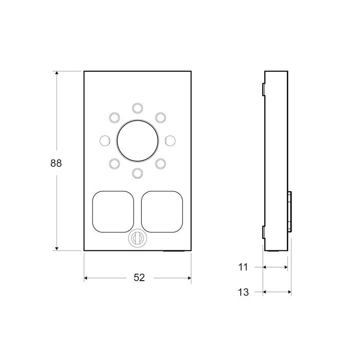 SafeLine MX3+, COP mounting with pictogram lenses (3)