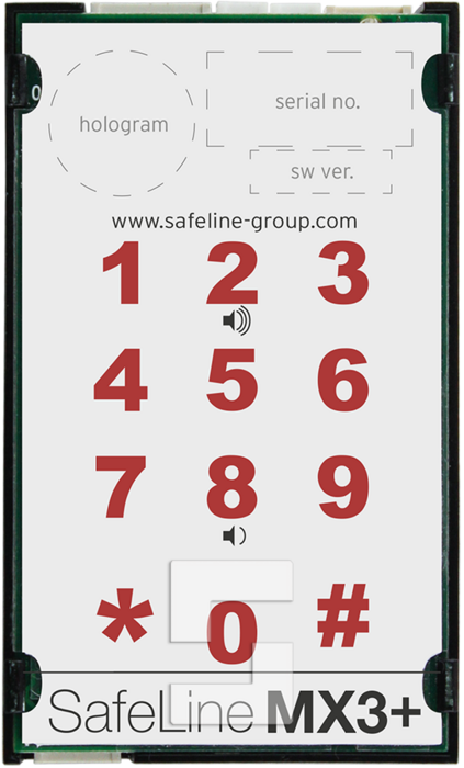 SafeLine MX3+, COP montage met 3 mm-led-pictogrammen (2)