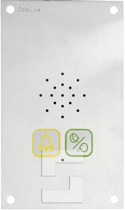 SafeLine SL6 voice station, flush mounting with pictogram lenses (1)