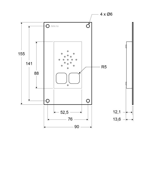 SafeLine MX3+, verzonken gemonteerd (3)