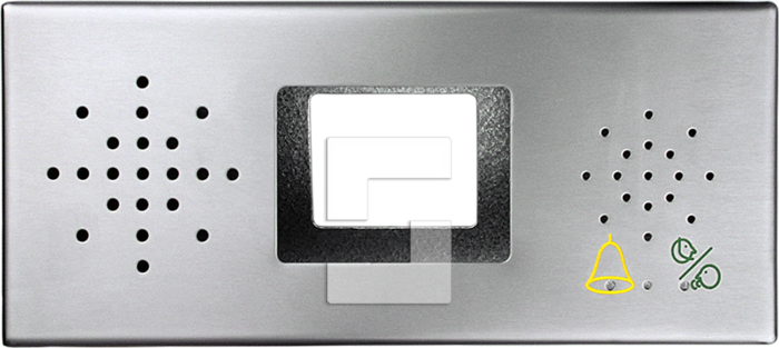 Pinta-asennettu ruostumaton teräskehys kaiuttimelle, SafeLine FD4:lle ja hätäpuhelinyksikölle. (1)