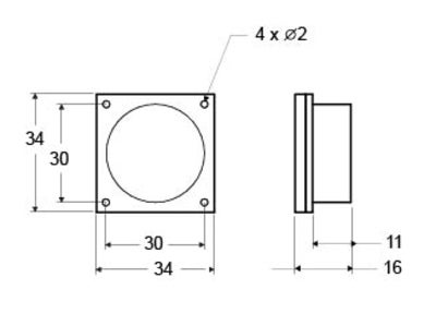 Högtalare, 150mm, JST 2 p 2.5 mm (3)