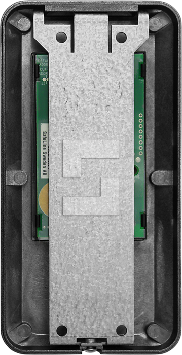 SafeLine SL6 -ääniasema, mattamusta pinta-asennettava malli, piktogrammien linssit (2)