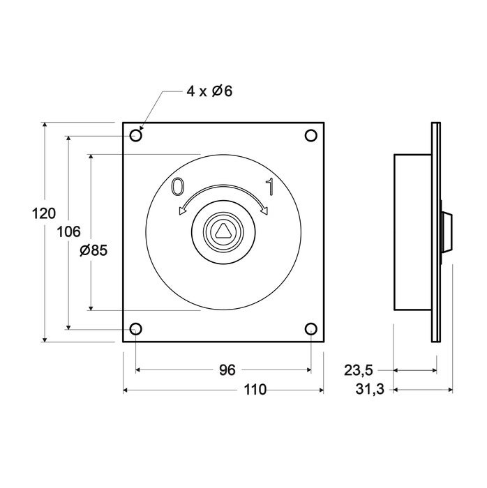 Commutateur incendie SafeLine SL6+, en applique (6)
