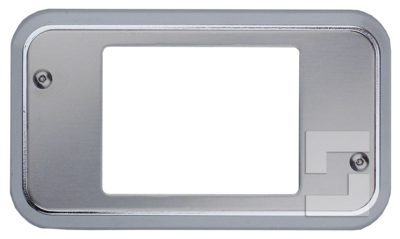 SafeLine FD4 frontplåt med kromad ram (1)