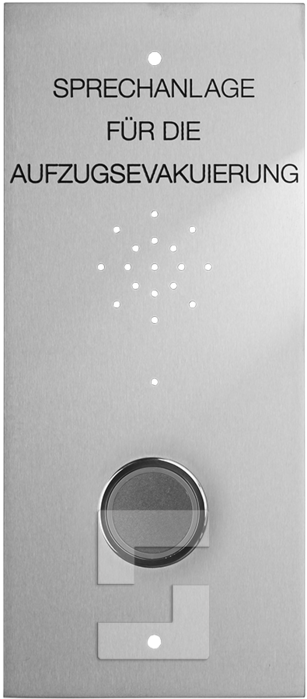 EVAC-kerrosasema painikkeella, samalle tasolle asennettu (DE) (1)