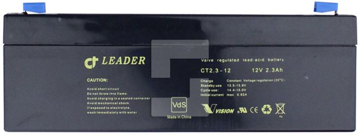 Batteri:12 V, 2,3 Ah