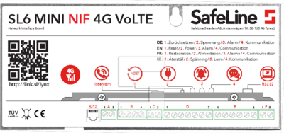 Replacement plate SL6-MINI cover for NIF