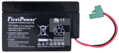 Batteri 12 V, 0,8 Ah