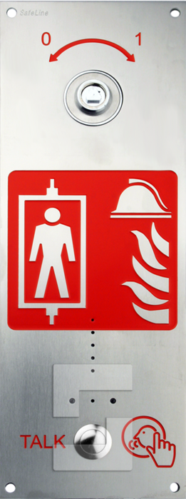 SafeLine SL6+ FIRE-station, verzonken gemonteerd met sleutelschakelaar (3)