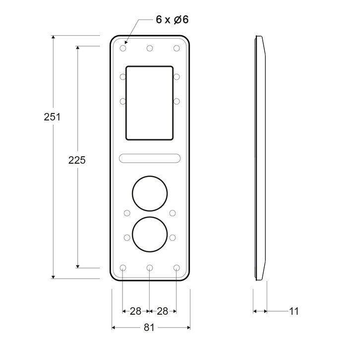 AVOX FD4-CAN, wit, 2 knoppen (2)