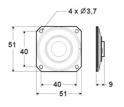 Speaker for arrival chime, JST 2 p 2.5 mm, 150 mm (3)